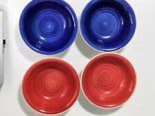 Royal Norfolk Greenbrier International Swirl 7in Bowls - 4 Soup / Cereal  picture