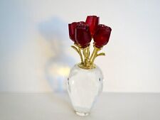 Reflections by the Paragon CRYSTAL FLOWERS ROSES FIGURINE PAPERWEIGHT 5.5