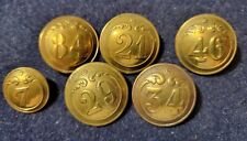 6 FRENCH MILITARY BUTTONS CIRCA 1840-1870 5 W/ 