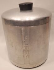 Vintage 1950's Aluminum Kitchen Flour Canister with Lid picture