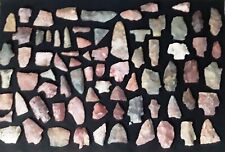 75 Native American Arrowheads Authentic Pre 1600 Brokes Collection Lot picture