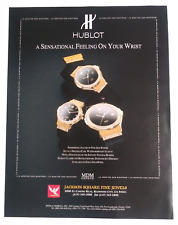 1998 Hublot Gold Wrist Watch MDM Geneve Vintage Magazine Cut Print Ad picture
