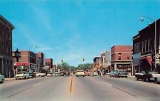 Howell MI Michigan Main Street Downtown 1950s Livingston County Vtg Postcard A19 picture