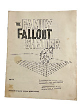 Vintage Publication MP-15 Family Fallout Shelters - Department of Defense 1961 picture