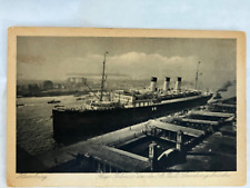 Hamburg Germany ship docking vintage picture