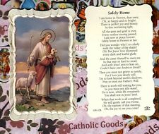 Safely Home - Scalloped trim - Paperstock Holy Card picture