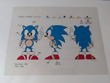 Sonic the hedgehog animation cel Color Model Cel Concept Art Sega Cartoon Game F picture