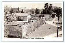 c1940's Sutter's Fort Historical Museum Sacramento CA RPPC Photo Postcard picture
