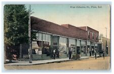 c1910's West Columbia Street View Flora Indiana IN Unposted Antique Postcard picture
