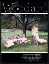 1956 Woodard wrought iron Chantilly Rose sofa table photo vintage print ad picture