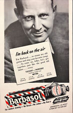 1943 Barbasol Shaving Cream Singin' Sam The Barbasol Man Vintage Print Ad picture