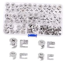 100 Pcs 4 Size Furniture Connecting Cam Lock Assortment Kit, Heavy Duty  picture