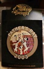 Disney Auction - 2003 Fathers Day - Dalmations Jumbo Auction Pin LE 100 picture