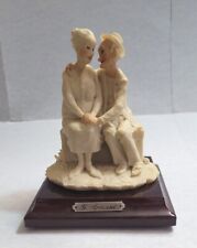 Giuseppe ARMANI SCULPTURE Retired Capodimonte Figurine Old Loving Couple Vintage picture