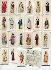 1914 JOHN PLAYER & SONS CIGARETTES PLAYERS PAST AND PRESENT 25 TOBACCO CARD SET picture