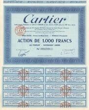 Cartier - 1943 dated Jewelers Stock Certificate - Extremely Rare - Same Letterin picture