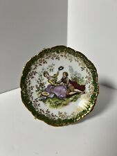 Vintage Limoges France Porcelain d'Art Miniature Plate Fragonard 4’’ picture