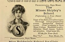 1905 VINTAGE PRINT AD - THE MISSES SHIPLEY'S SCHOOL AD - BRYN MAWR , PA. picture
