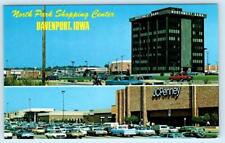 DAVENPORT, Iowa IA ~ JC Penney NORTH PARK SHOPPING CENTER Bank c1970s Postcard picture