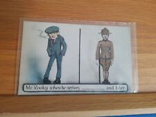 WW1 US postcard Mr rooky when he arrives ---- and later 1918*P1* picture