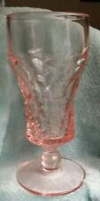 Vintage pink tall parfait or ice cream glass picture