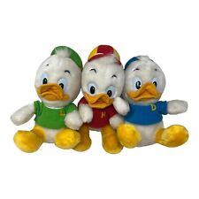 RARE Vintage Walt Disney Duck Tales Plush Set Huey Dewey And Louie 9