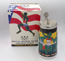 Anheuser Busch USA 1996 Olympic Team Track & Field Atlanta Collectors Stein picture