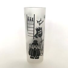 Federal Glass  Zombie Tumbler Mad House Frosted Mid Century 1950s Vintage picture