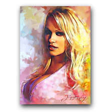 Pamela Anderson #50 Art Card Limited 41/50 Edward Vela Signed (Movies Actress) picture