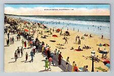Mission Beach CA-California, Scenic View Vintage c1947 Souvenir Postcard picture