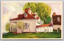 Mount Vernon Mansion North View George Washington Home Historic VNG UNP Postcard picture