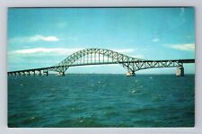 Bay Shore NY-New York, Captree State Parkway Bridge, Antique, Vintage Postcard picture