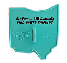 OHIO State Vintage Cookie Cutter Electric Power Company East 30 Plastics Blue picture