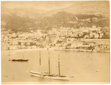 Jean Gilletta, Monaco, La Condamine et les Montagnes vintage albumen print   picture