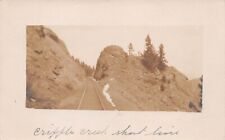 RPPC Colorado Springs Cripple Creek Railroad Train Short Line Photo Postcard D12 picture