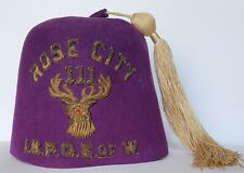 Historic ROSE CITY Elks Lodge No. 111 Portland, Oregon ☆ I.B.P.O.E.W. Purple Fez picture