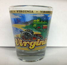 VIRGINIA STATE WRAPAROUND SHOT GLASS SHOTGLASS NEW  picture