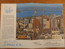 Union Pacific menu dinner 1952 Streamliner City of San Francisco downtown Bay picture
