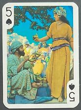 Art Artist Maxfield Parrish Single Swap Wide Playing Card Unused 5 Spades picture