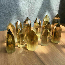 5LB natural smokey citrine quartz obelisk crystal wand point healing 13-16PCS picture