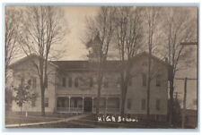 1908 High School View Prattsburgh New York NY RPPC Photo Posted Postcard picture