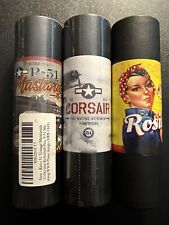 Lot of 3 Retro 51 WWII Military WarBird P51 Mustang Corsair Rosie the Riveter picture
