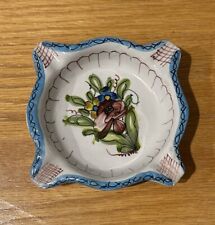 Portugal Folk Art Ashtray Floral Design Hand Painted picture