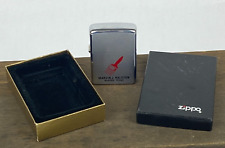 1979 Zippo Ralston Painting Rogers TX Advertising Lighter w/ Box Brushed Chrome picture
