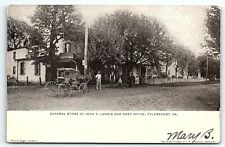 1907 TYLERSPORT PA GENERAL STORE OF JOHN D LANDIS & POST OFFICE POSTCARD P4513 picture