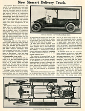 1914 Original Article: New Stewart Delivery Truck. 2 Pages.  Nice Pics. Buffalo picture