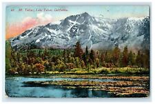 c1910's View Of Mt. Tallac Lake Tahoe California CA Unposted Antique Postcard picture