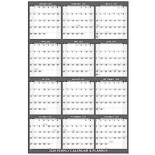 2024 Yearly Wall Calendar - Yearly Wall Calendar 2024, 2024 Wall Calendar Grey picture
