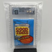 1975 Topps Good Times Wax Pack GAI Graded 9 picture