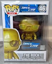 Funko Pop WWE Wrestling THE ROCK 46 (Gold) Smack Down Live 20th Anniversary picture
